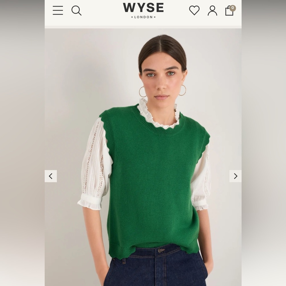 NWOT WYSE London Fleurine Vest